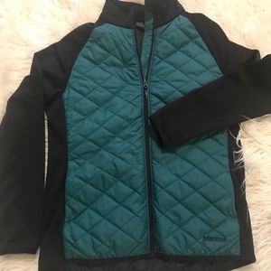 Women’s Marmot jacket in teal. Size large
